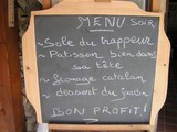 menu du jour